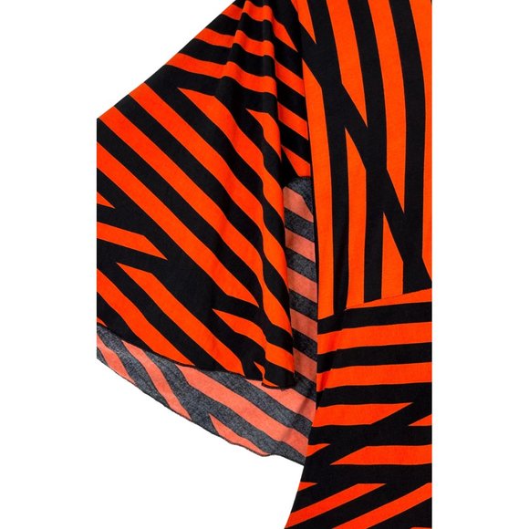 Orange and Black Stripe Maxi Dress Size: 1X - Picture 3 of 5